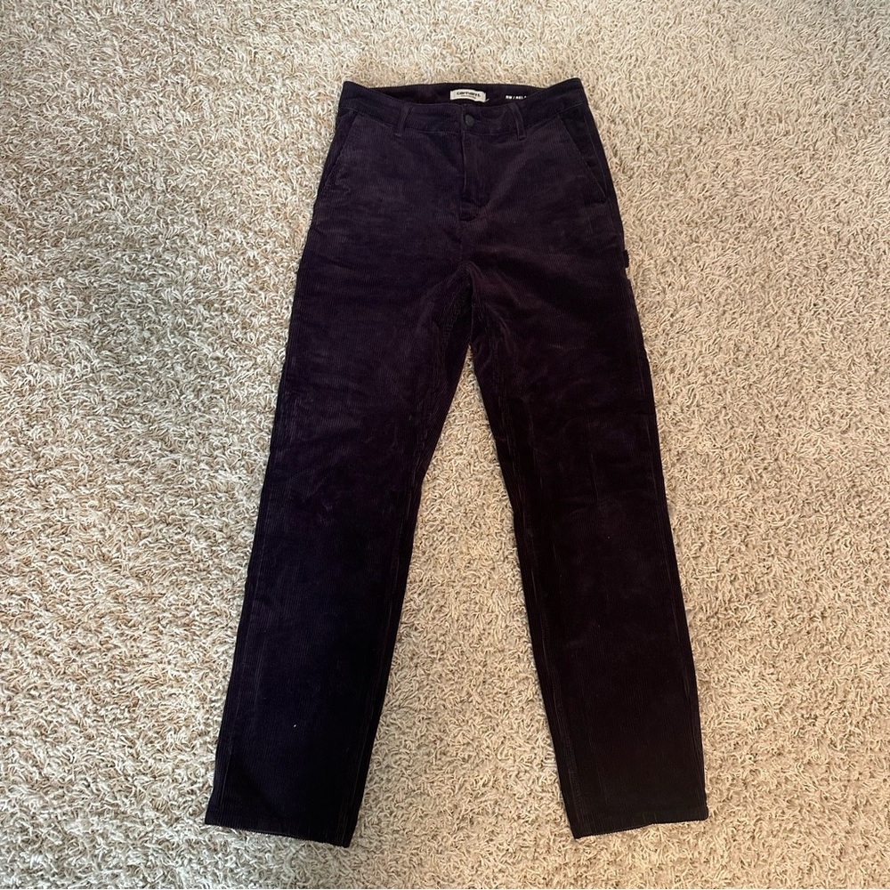 Carhartt WIP Pierce Pant Straight - Dark Purple Corduroy